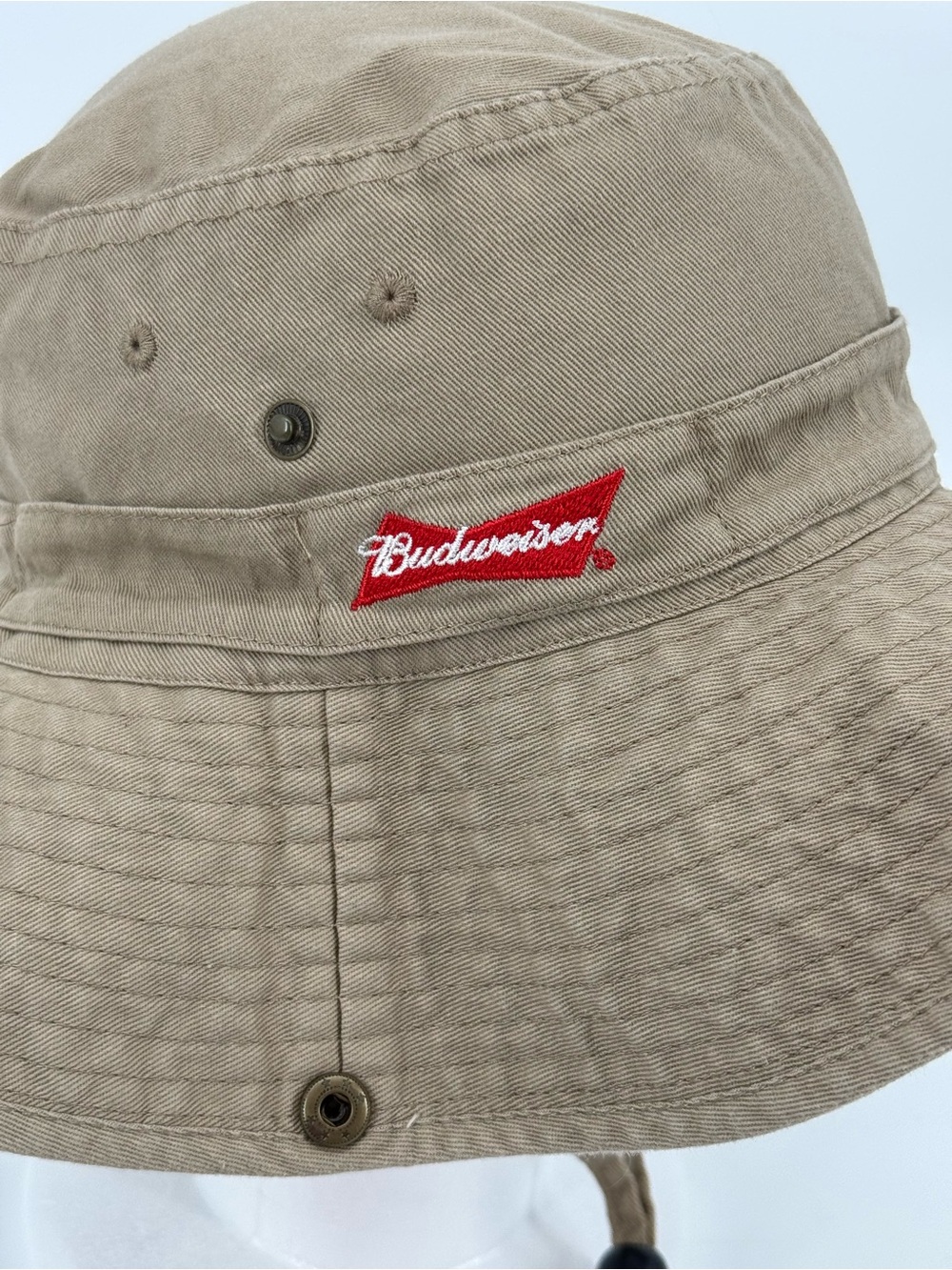 Budweiser Outdoor Boonie Bucket Hat Beer Fishing Hiking Camping Festival Cap - Picture 2 of 7
